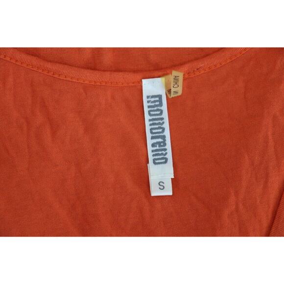 Monoreno Womens Size Small Pullover Sleeveless Short Shirt Dress Orange - Picture 6 of 6